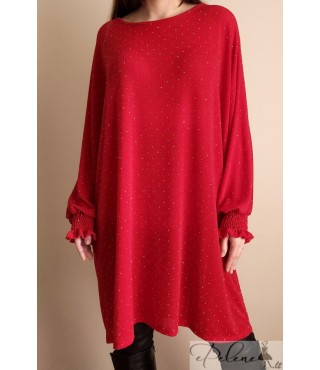 Nauja šventinė raudona tunika